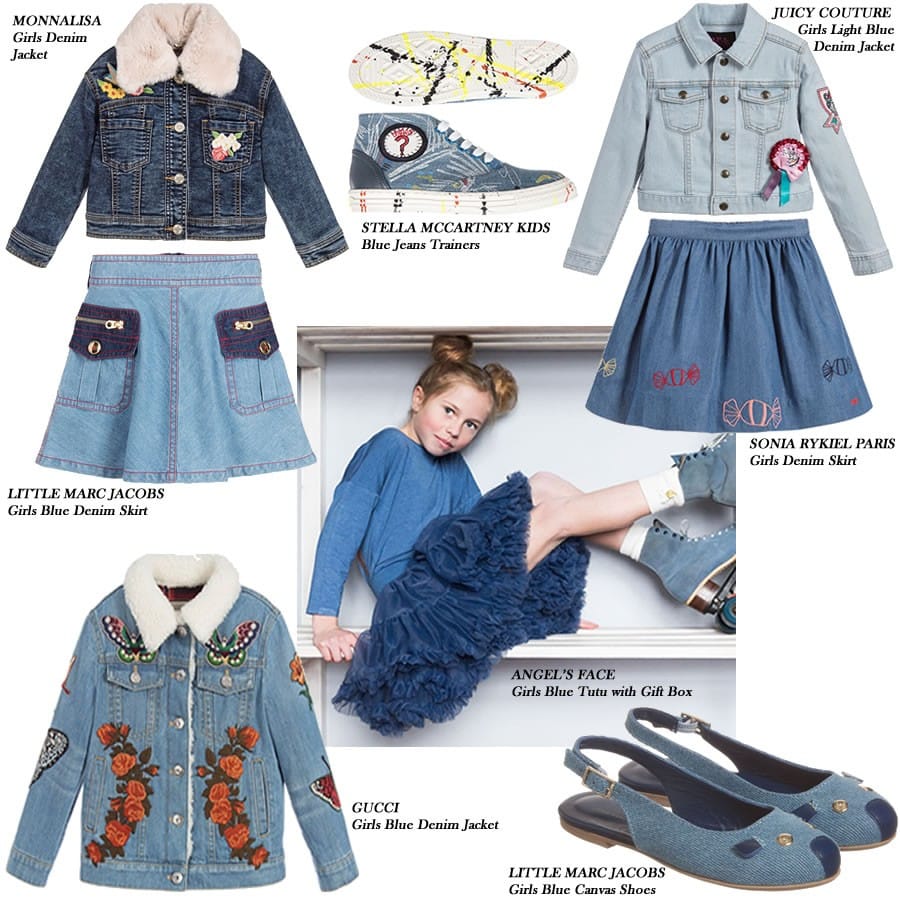Jeans and Denim Coats, Skirts Shoes for girls